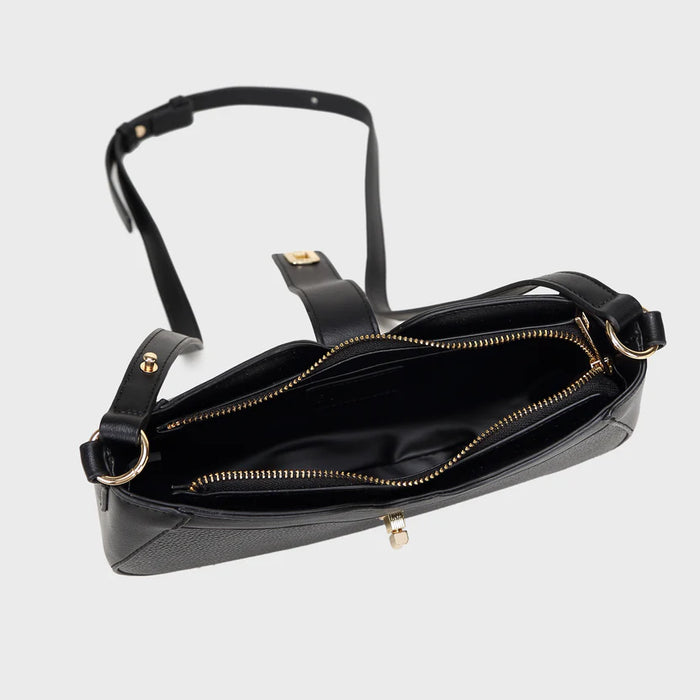 Brinelli Verona Crossbody Shoulder Bag Black/Black