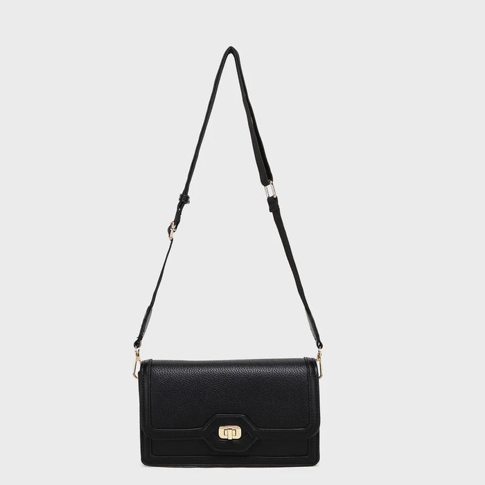 Brinelli Ava Shoulder Crossbody Bag Black/Black