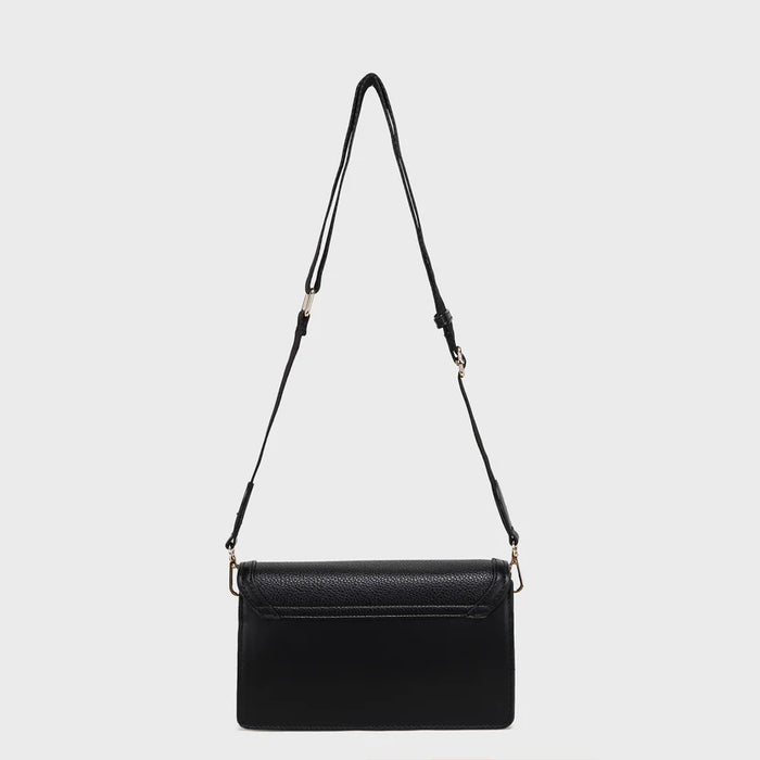 Brinelli Ava Shoulder Crossbody Bag Black/Black