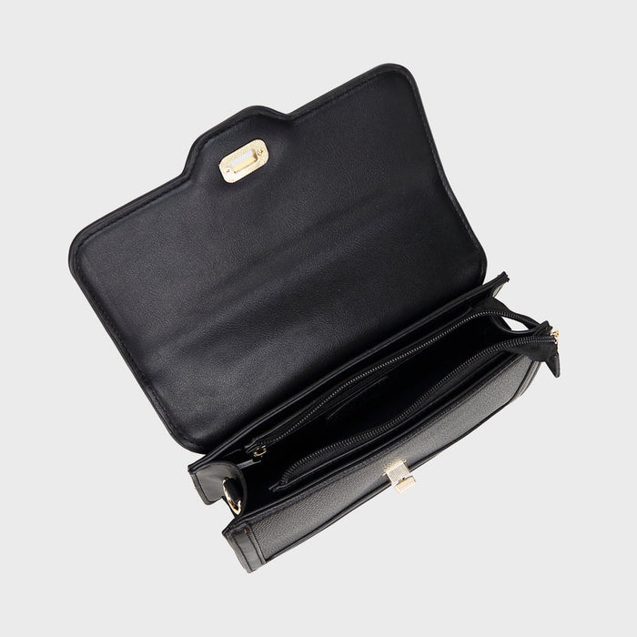 Brinelli Ava Shoulder Crossbody Bag Black/Black