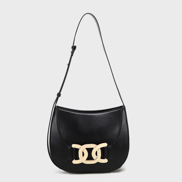 Brinelli Artemis Shoulder Hobo Bag Black
