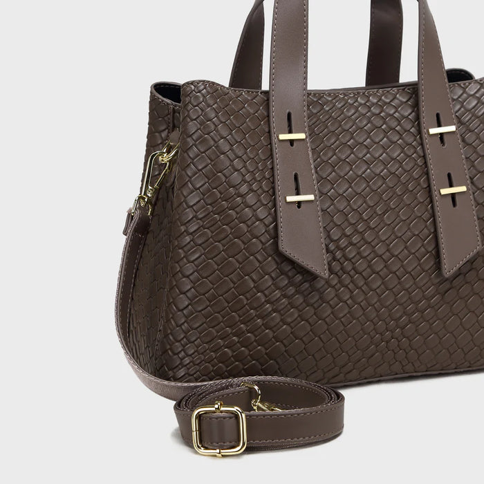 Brinelli Serenity Satchel Tote Bag Taupe