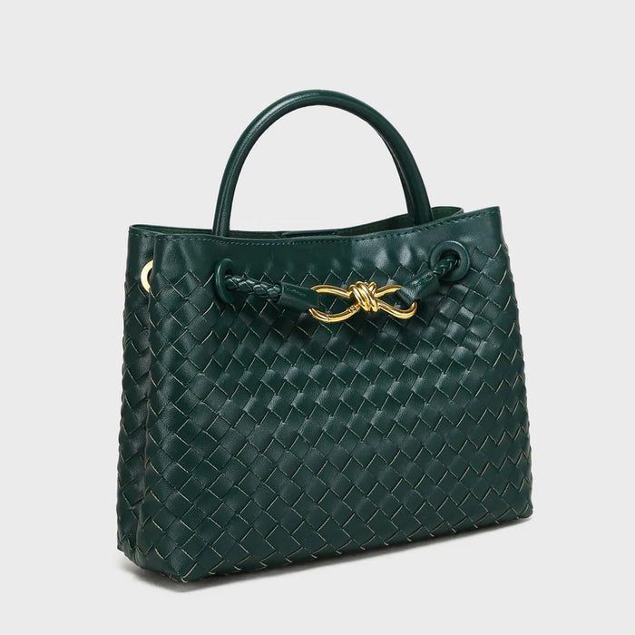Brinelli Bowknot Satchel Style Tote Green