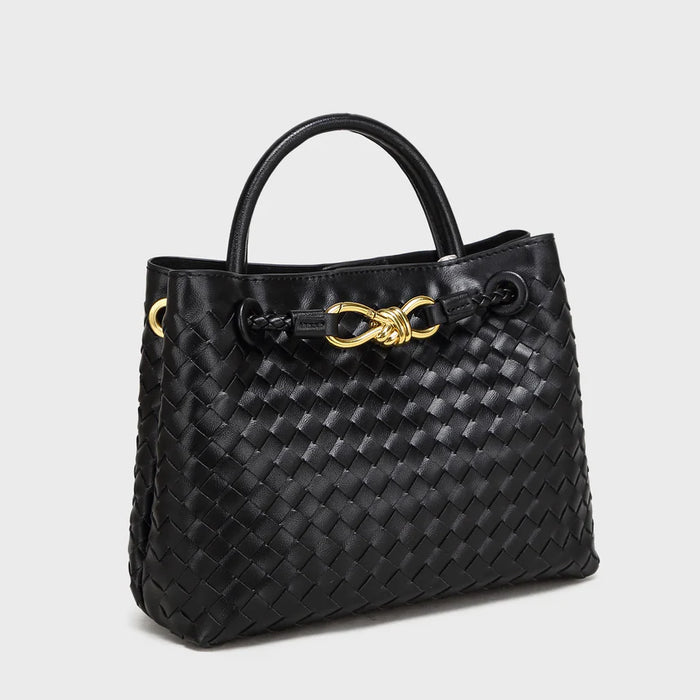 Brinelli Bowknot Satchel Style Tote Black