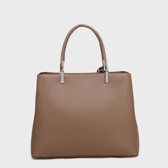 Brinelli Top Handle Tote Bag Brown