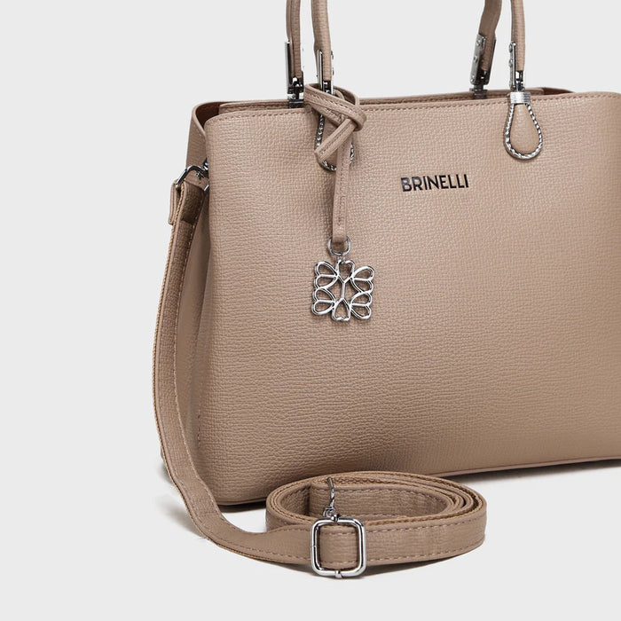 Brinelli Top Handle Tote Bag Beige & tan