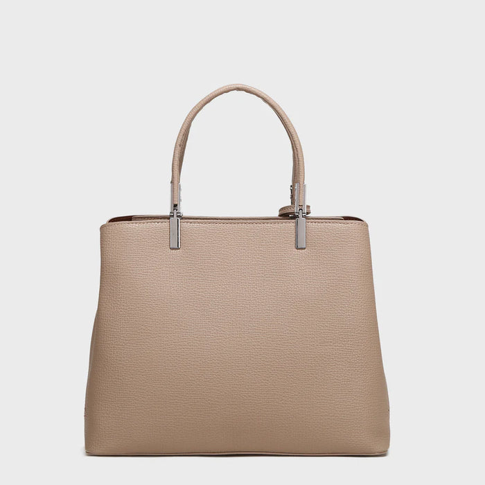 Brinelli Top Handle Tote Bag Beige & tan