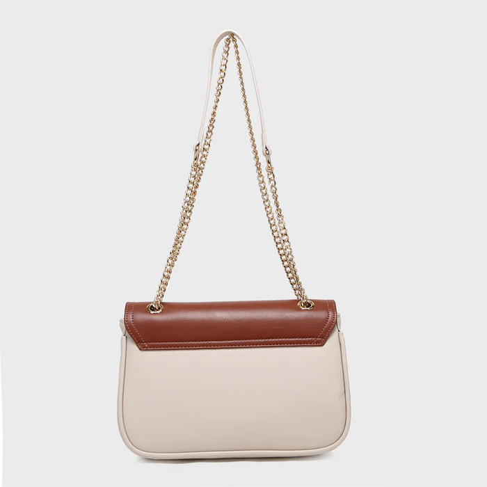 Brinelli Aurelia Shoulder Crossbody Bag Beige/ Tan