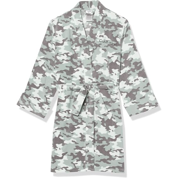 Calvin Klein Big Boys - Slate Gray Camo Robe (Medium)