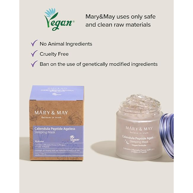 Mary&May - Calendula Peptide Ageless Sleeping Mask 110g