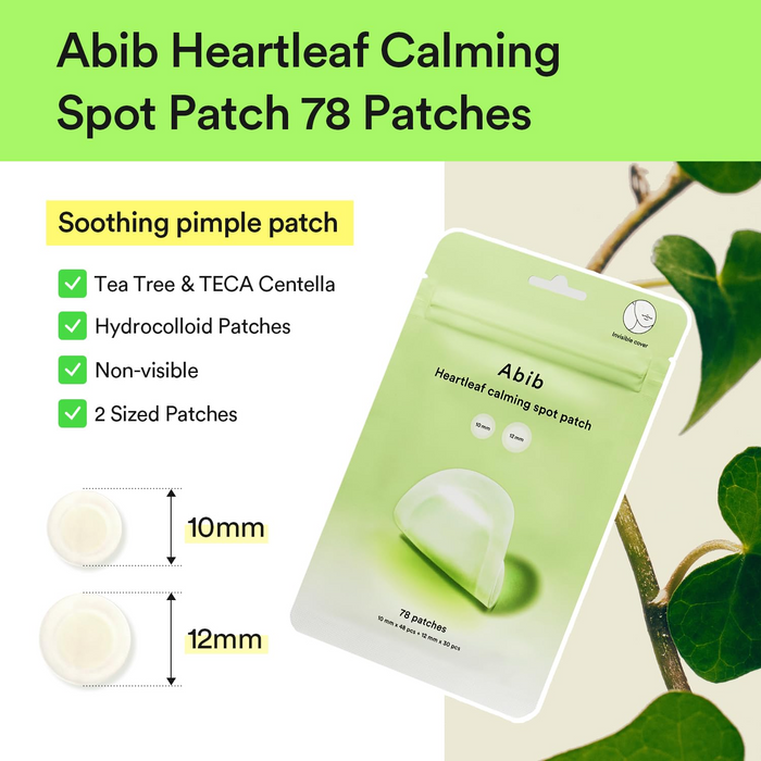 Abib Heartleaf Calming Spot Patch (78pcs)