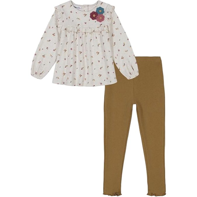 Kids Headquarters - Toddler Girls 2-Pc. Long Sleeves Top and Leggings (3)