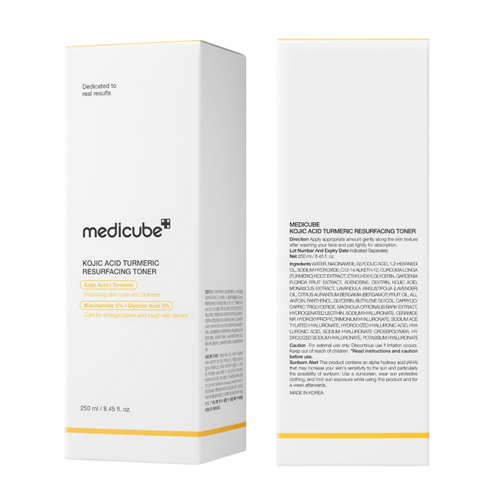 Medicube Kojic Acid Turmeric Resurfacing Toner 250ml