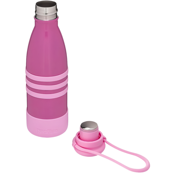 Yumbox - Aqua Stainless Steel Triple Insulated Water Bottle Pacific Pink 420ml