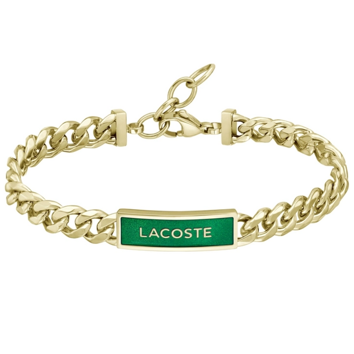 Lacoste Men's Ionic Plated Gold Steel Bracelet - 2040323