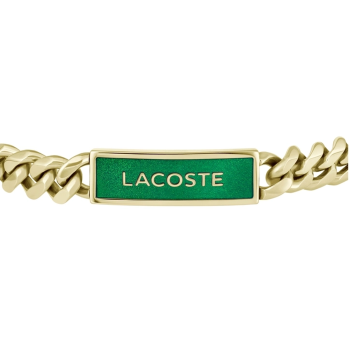 Lacoste Men's Ionic Plated Gold Steel Bracelet - 2040323