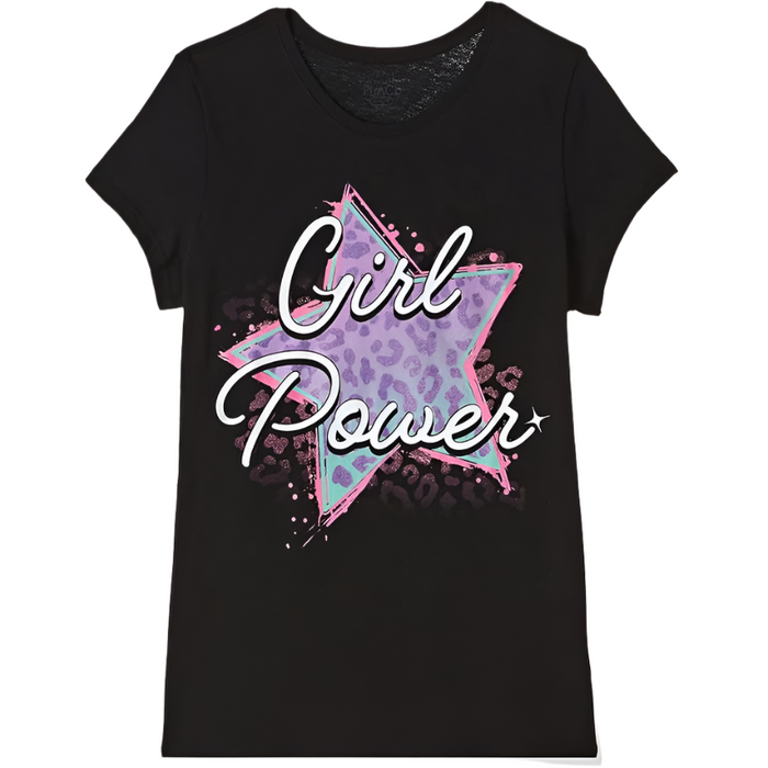 The Children's Place - Toddler Girls Short Sleeve T-Shirt Girl Power Graphic (4)