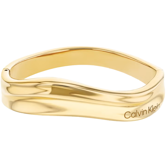 Calvin Klein Women's Ionic Plated Thin Gold Steel Bangle - 35000642
