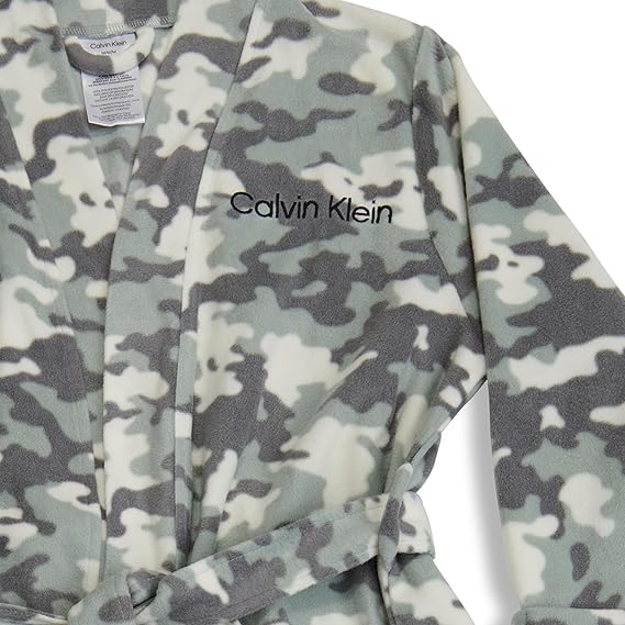 Calvin Klein Big Boys - Slate Gray Camo Robe (Medium)