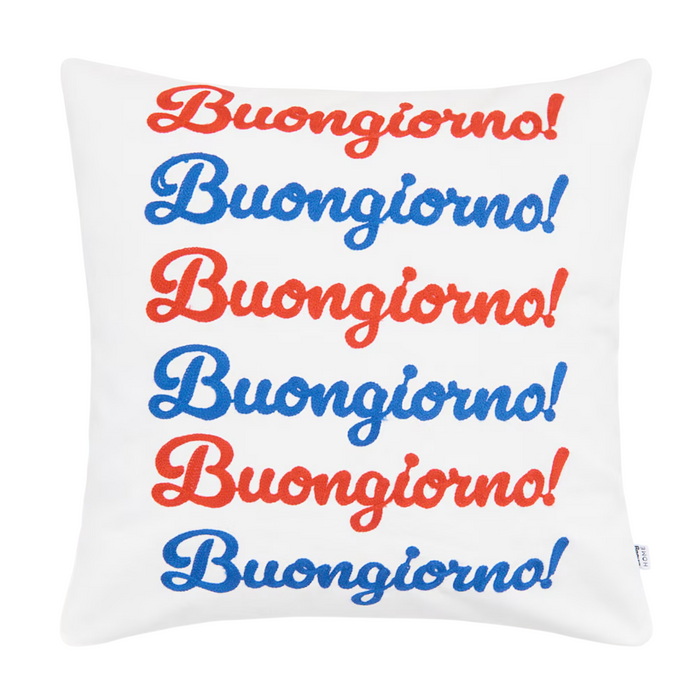 Pillowcase with "Buongdiorno" Design