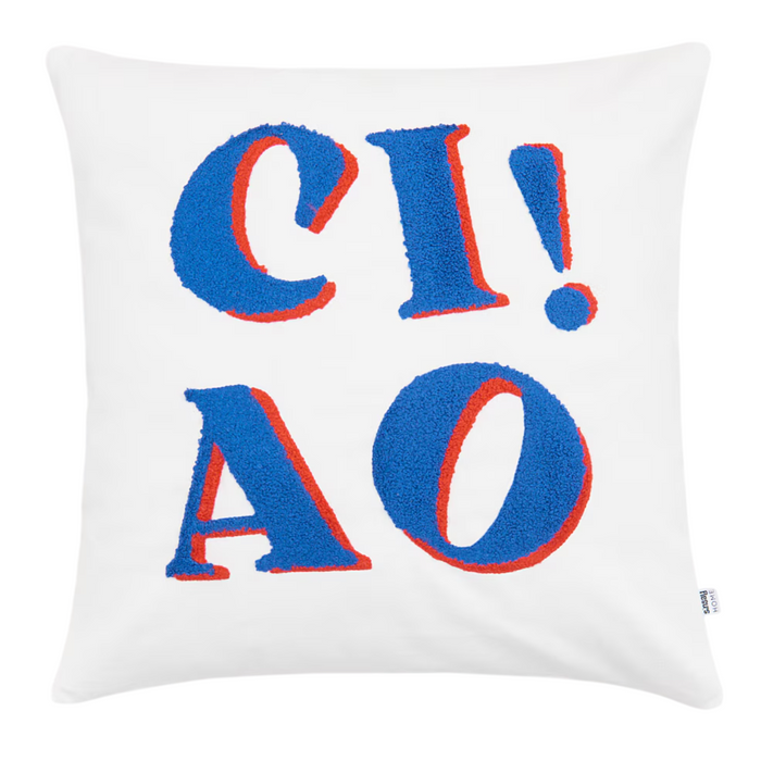 Pillowcase with "Ciao" Design