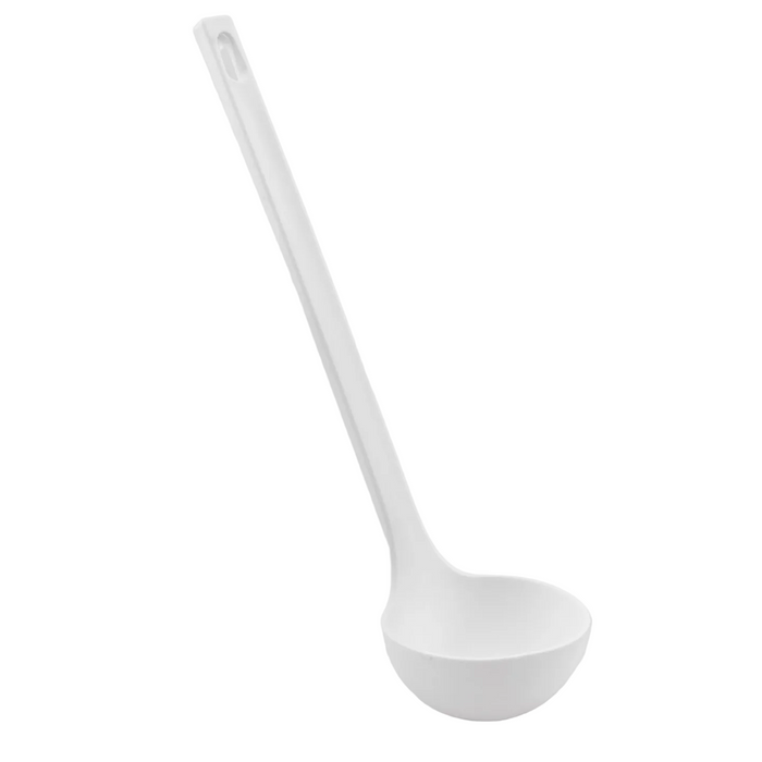 Solid Plastic Ladle White