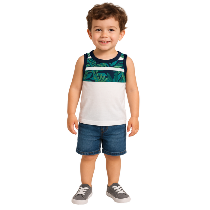 The Children's Place - Little Boys Tank Top White