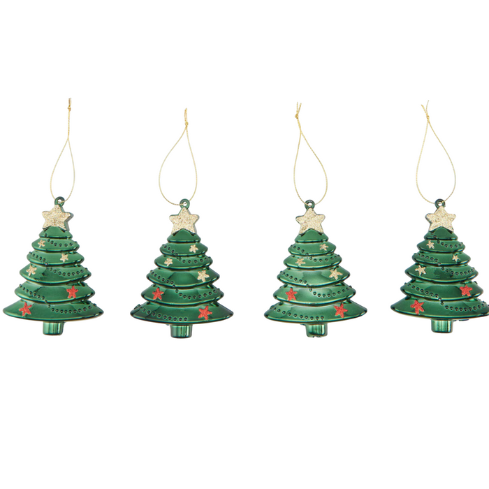 4-Pcs Christmas Tree Baubles
