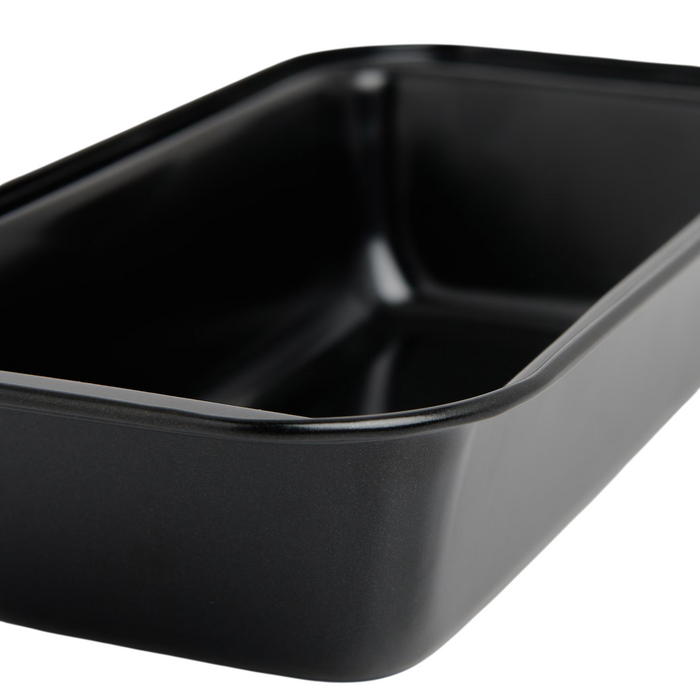 Carbon Steel Rectangular Baking Mold Black