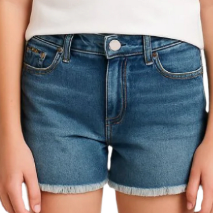 Polo Ralph Lauren - Big Girls Frayed Denim Short Cardell Wash