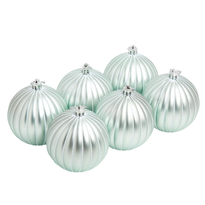 6-Pcs Mint Green Baubles