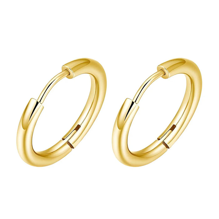 Reriti - Intensiity 18K Gold Plated Sleeper Hoop Earrings