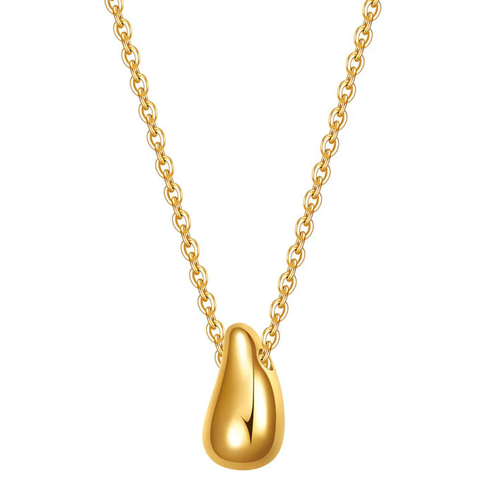 Reriti - Teardrop Pendant Necklace - Gold