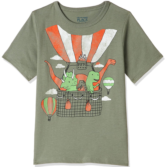 The Children's Place - Toddler Short Sleeve Dino Graphic T-Shirt