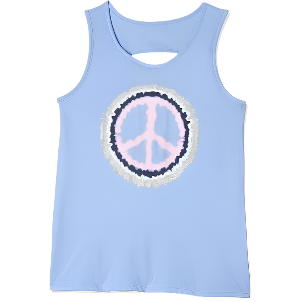 The Children's Place - Toddler Girls Sleeveless Glittered Peace Sign Graphic Medium (7-8)
