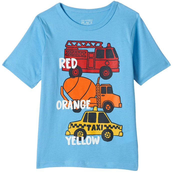 The Children's Place - Toddler Boys Short Sleeve T-Shirt Light Blue (9M-12M)