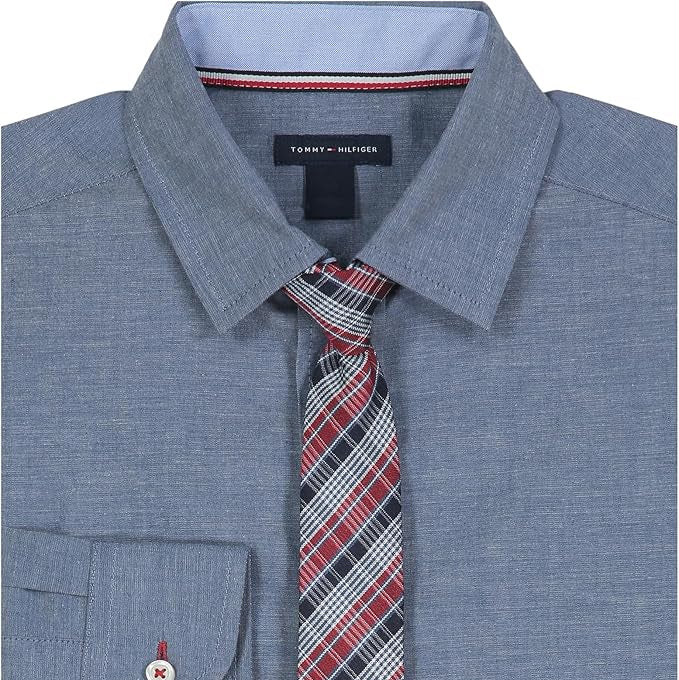 Tommy Hilfiger - Long Sleeve Shirt with Straight Tie