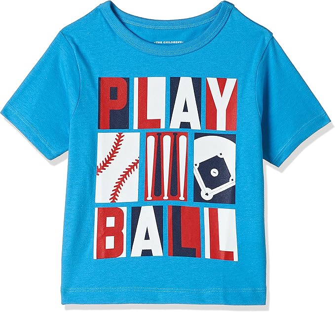 The Children's Place - Toddler Short Sleeve T-Shirt Play Ball Graphic