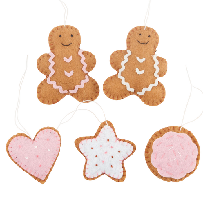5-Pcs Gingerbread Ornament