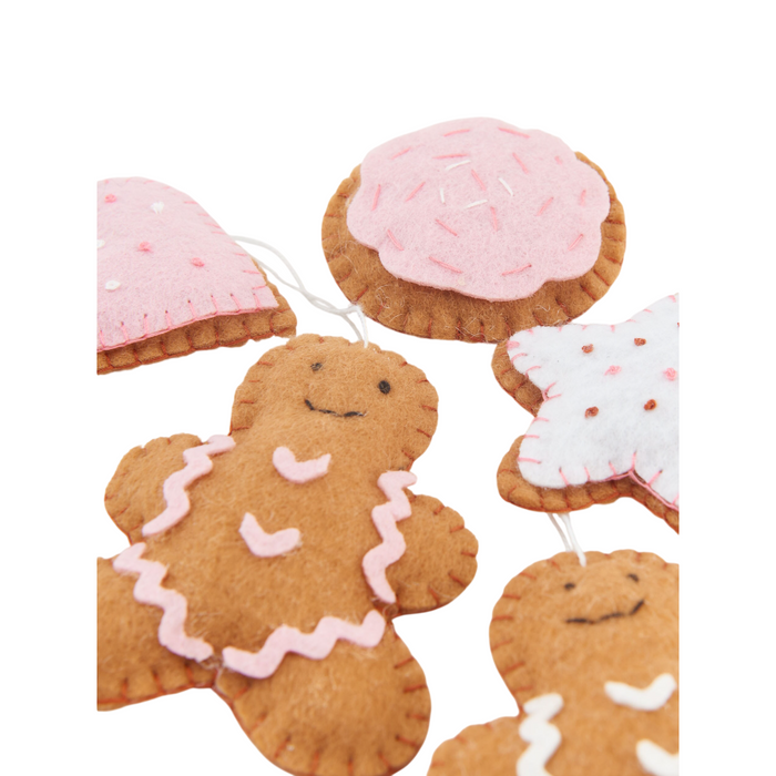 5-Pcs Gingerbread Ornament