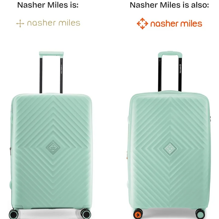 Nasher Miles Antwerp TSA Lock & Expander Hard Sided Polypropylene Check-in Pastel Green 28 Inch|75 Cm Large Trolley Bag