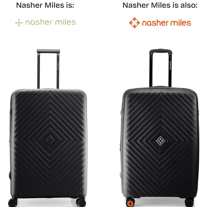 Nasher Miles Antwerp TSA Lock & Expander Hard-Sided Polypropylene Set of 3 Black Small, Medium & Large Trolley Bags (55, 65 & 75 Cm)