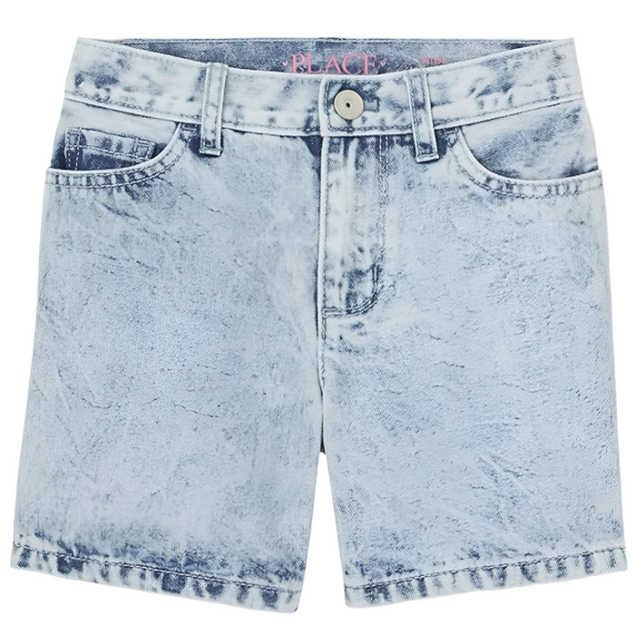 The Children's Place - Little and Big Girls Denim Midi Shorts