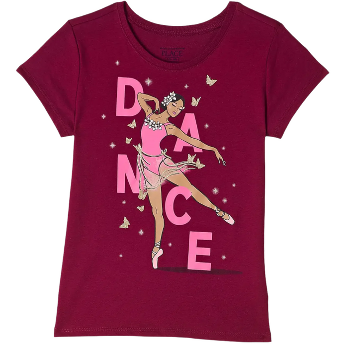 The Children's Place  - Big Girls Short Sleeve Top Red (Extra Large)