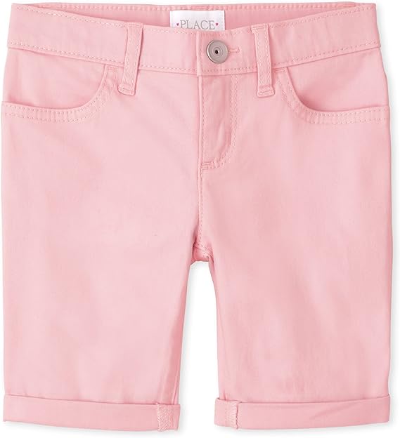 The Children's Place -  Little Girls Solid Skimmer Shorts Pink
