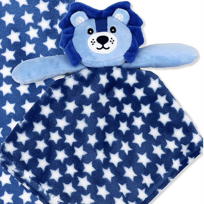 Activities by Baby Mode - Baby Blanket and Matching Soothing Nunu Blue