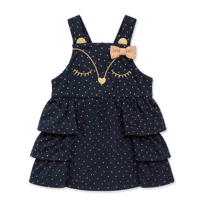 Mayoral - Little Girls Polka Dot Layered Dress