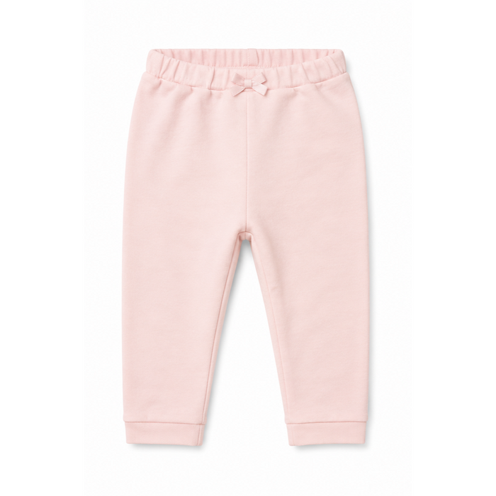Mayoral - Little Girls Pink Leggings with Ribbon Waist Design