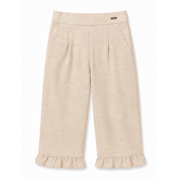 Mayoral - Little Girls Linen Trousers Beige