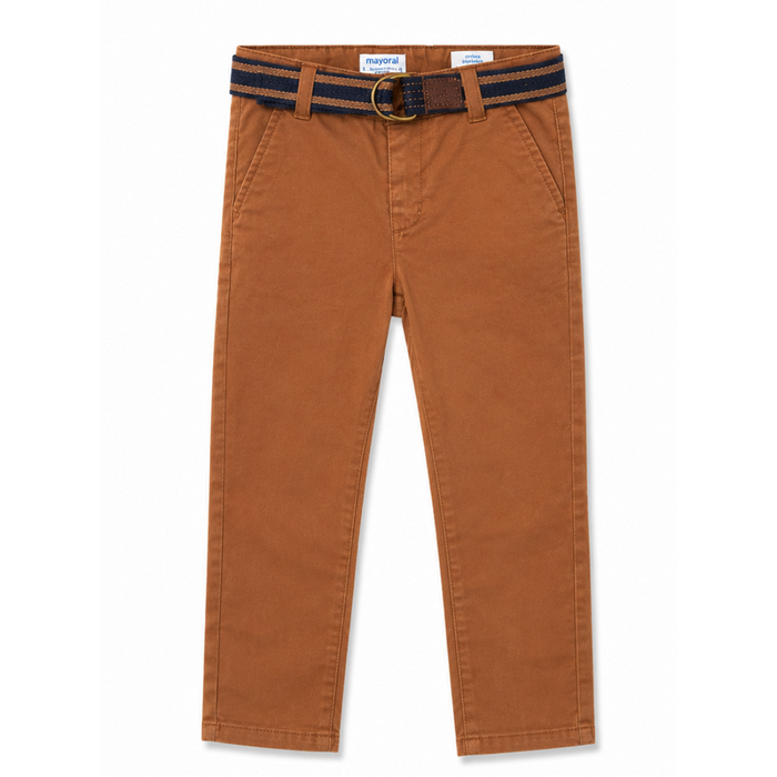 Mayoral - Little Boys Chino Bronze with Belt
